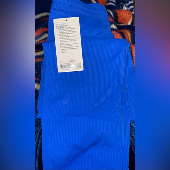 New Lululemon Dance Studio Mid-Rise Jogger Full Length In Cerulean Blue, Size 4 - Picture 10 of 11